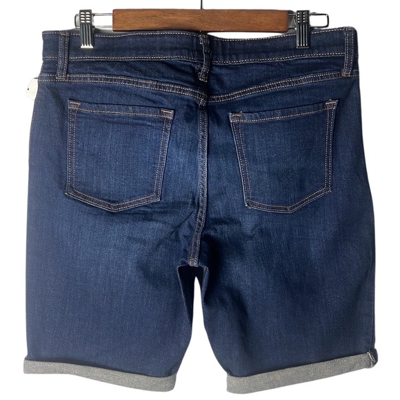 NWT — GAP Factory Denim Bermuda Shorts in Navy Blue - Picture 2 of 5